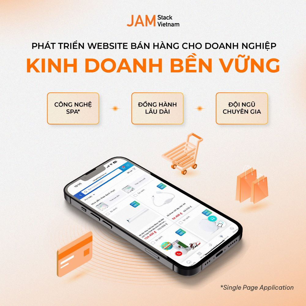 Giải pháp phát triển website và hệ thống TMĐT trọn gói của JAMstack Vietnam