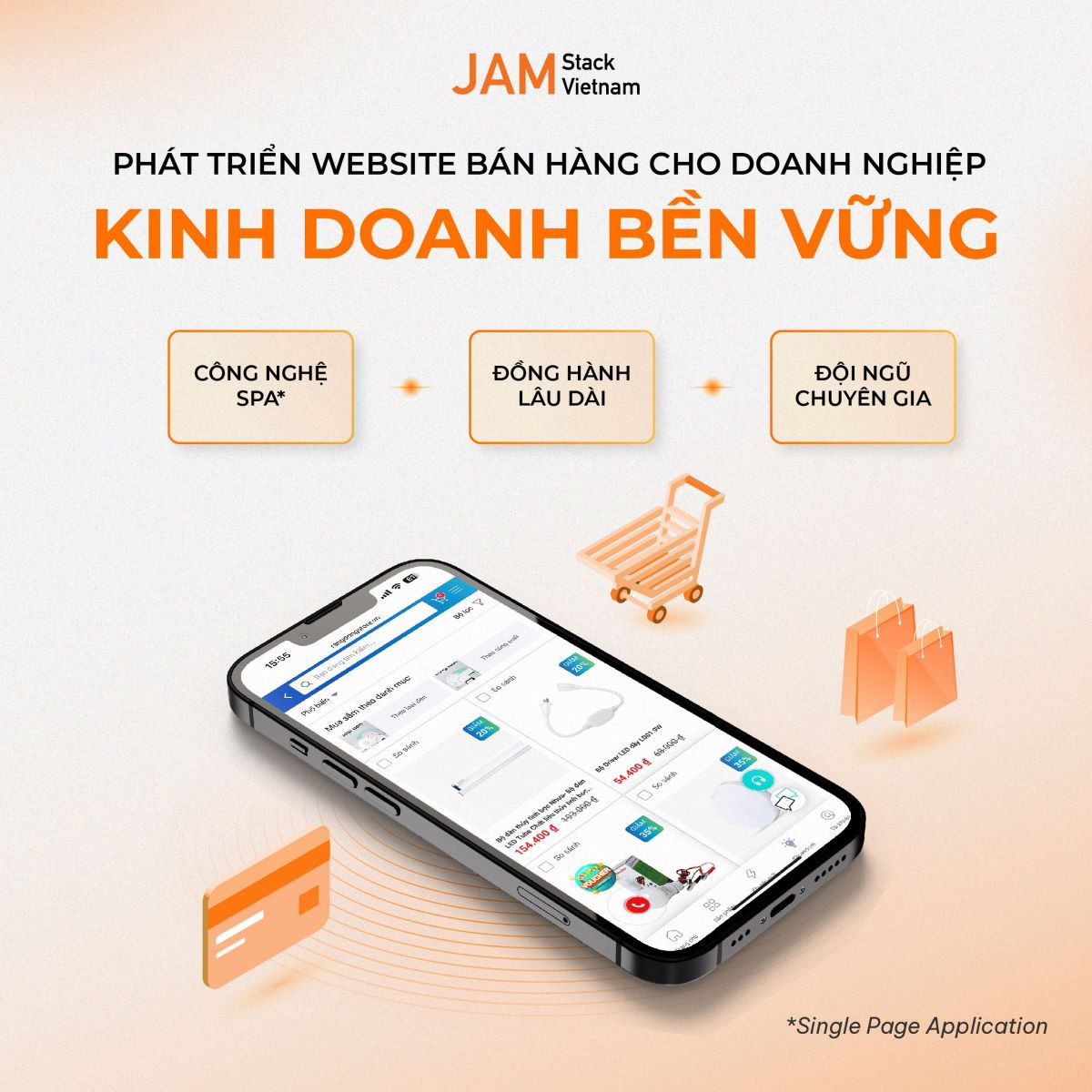 Giải pháp thiết kế website ứng dụng công nghệ SPA của JAMstack Vietnam giúp doanh nghiệp phát triển bền vững