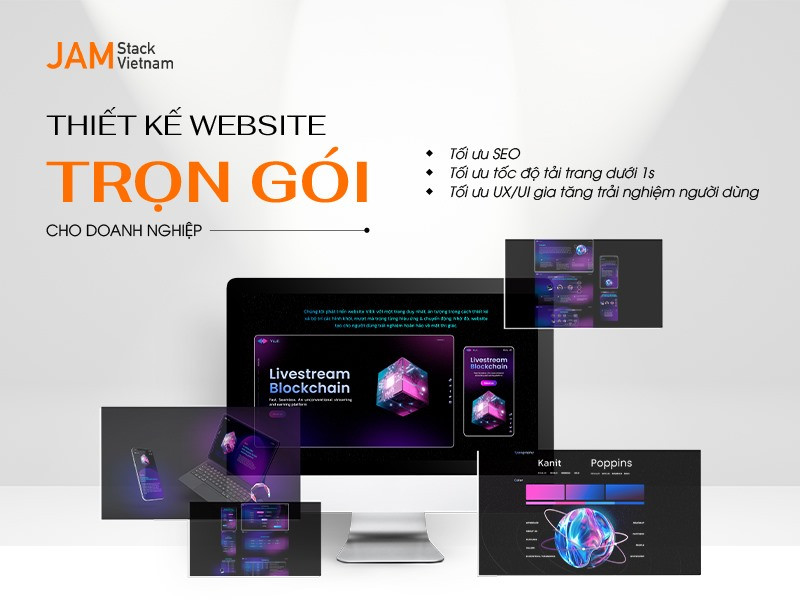 Giải pháp thiết kế website trọn gói chuẩn SEO của JAMstack Vietnam