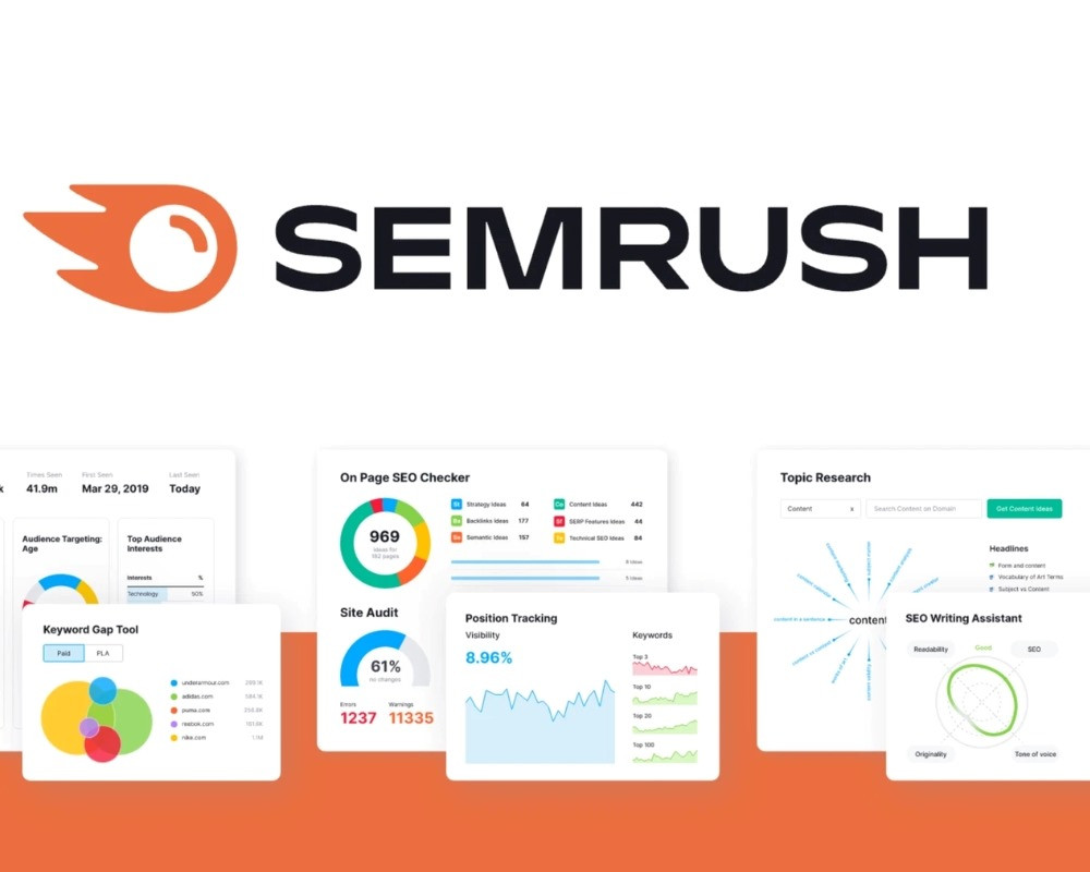 SEMrush là công cụ hàng đầu trong lĩnh vực phân tích SEO giúp doanh nghiệp thực hiện những điều chỉnh chiến lược SEO một cách hiệu quả