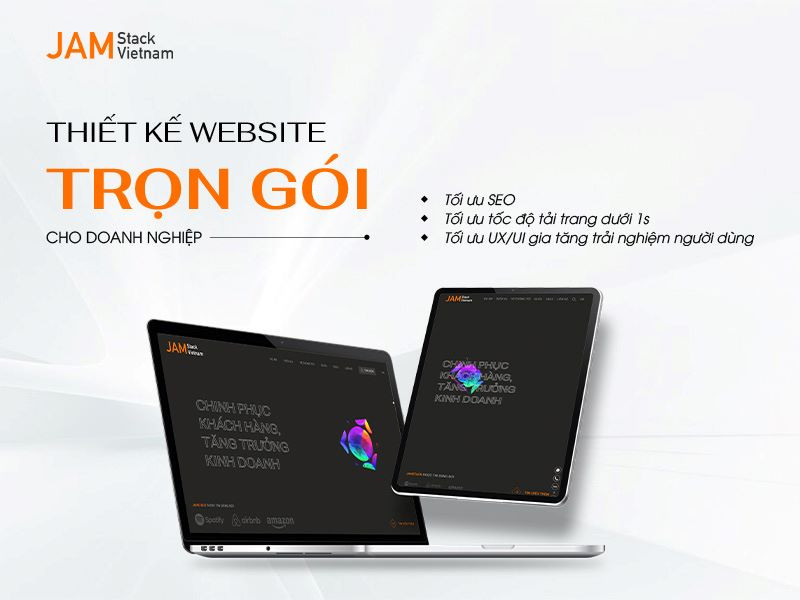 Giải pháp thiết kế website chuyên nghiệp, trọn gói của JAMstack Vietnam giúp doanh nghiệp sở hữu website chất lượng