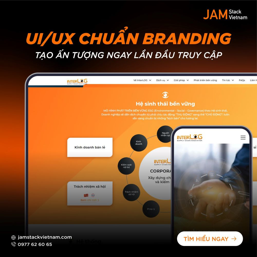 Với đội ngũ UX/UI Designer giàu kinh nghiệm, JAMstack Vietnam tự tin giúp doanh nghiệp sở hữu website với giao diện chuẩn thương hiệu