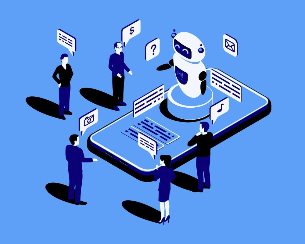 Chatbot AI là một loại phần mềm ứng dụng AI được thiết kế để tương tác tự động với người dùng thông qua các kênh giao tiếp thông dụng